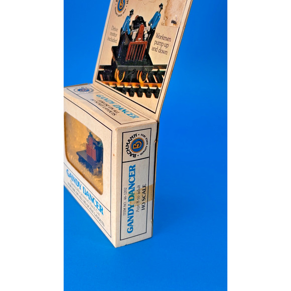 Bachmann HO Scale Powered Gandy Dancer Handcar No. 46-1202 Original Box - Picture 8 of 11